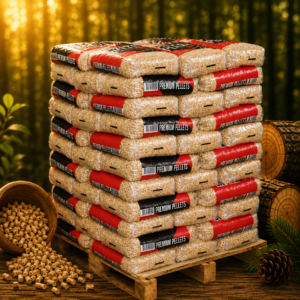 A1 Puupelletti 15kg, 6mm vaalea, 975KG Haukipudas